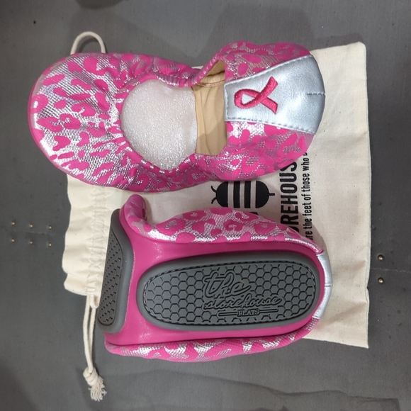Storehouse Flats Breast Cancer Leather flats 5 - Picture 2 of 3
